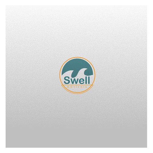 Logo for the company that offers bookkeeping + financial services. Inspired by the power and beauty of ocean swells.