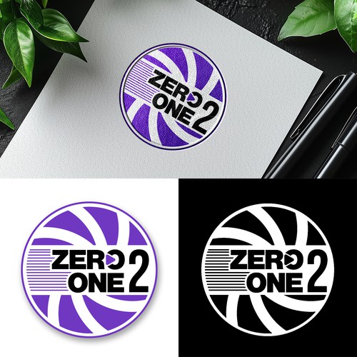 Zero One 2. Logo design.