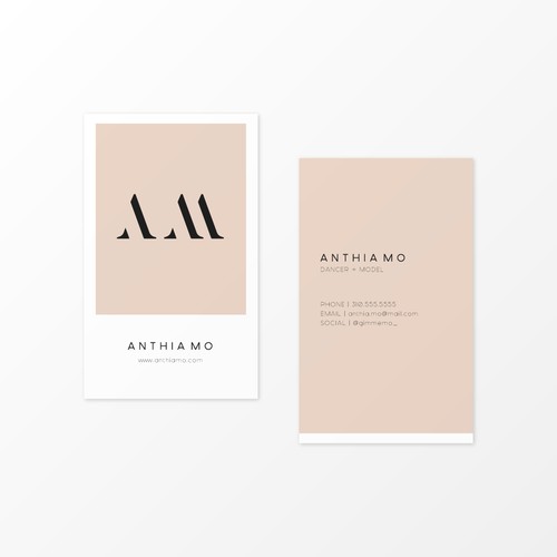 Stylish Logo & Business Card for Dancer/Model