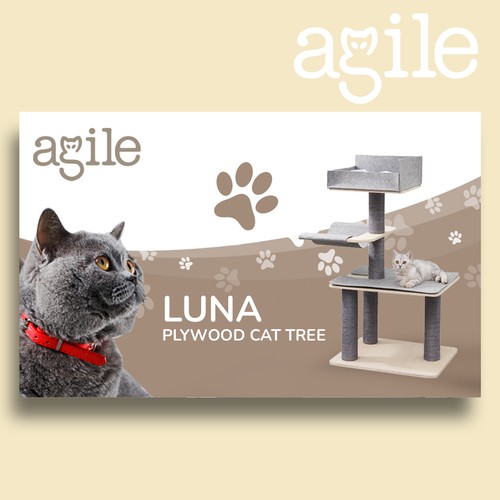 AGILE Cat Tree Amazon Product Banner