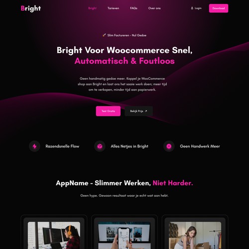 Saas Landing page
