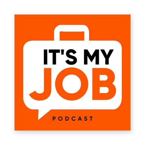 Podcast logo for a podcast about jobs-what do people really do all day?