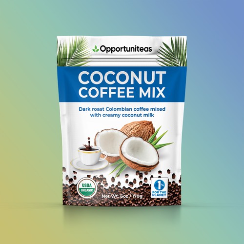Packaging for Coconut Coffee Mix