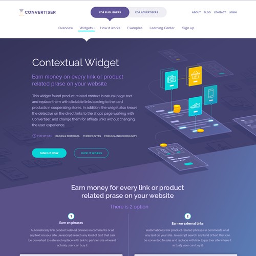 Convertiser Widget page