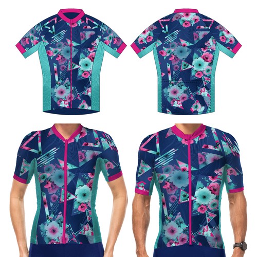 Design a fun and extraordinary cycling jersey for a mixed malefemale team