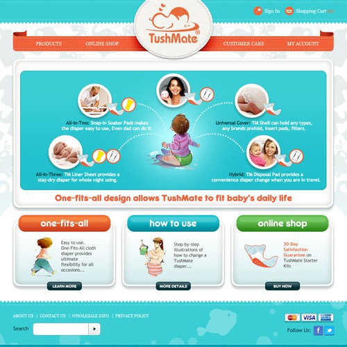 TushMate needs a new website design