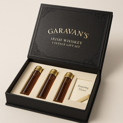 Irish Whiskey Vintage Gift Set or Garavan’s Irish Whiskey Gift Set