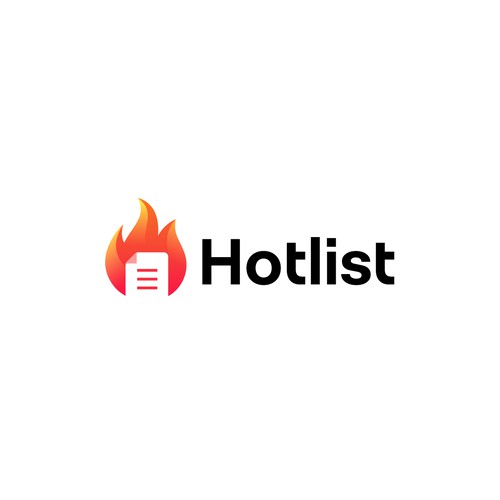 Bold logo concept for Hotlist