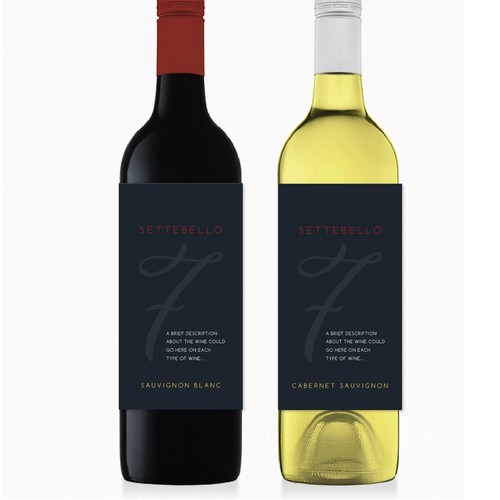 Create a brand new wine label for high quality Australia grown Italian wines!