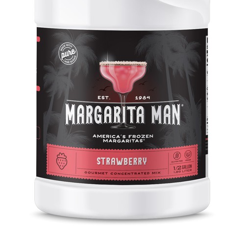 Label for Margarita Concentrated Mix