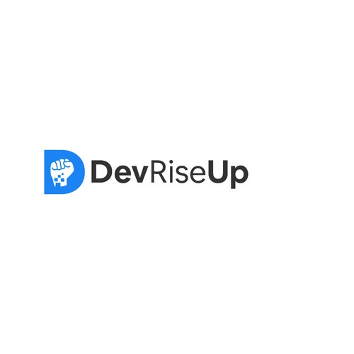 Simple logo for DevRiseUp
