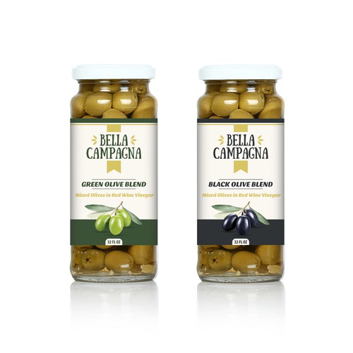 Olives label design