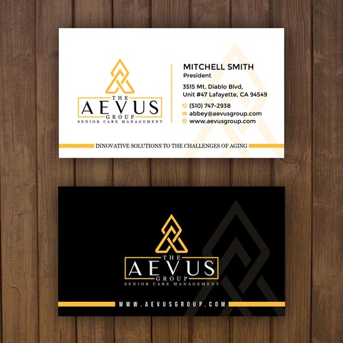 An elegant and catchy business card