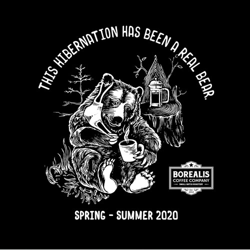 Coffee Roaster T-shirt Design and Illustration