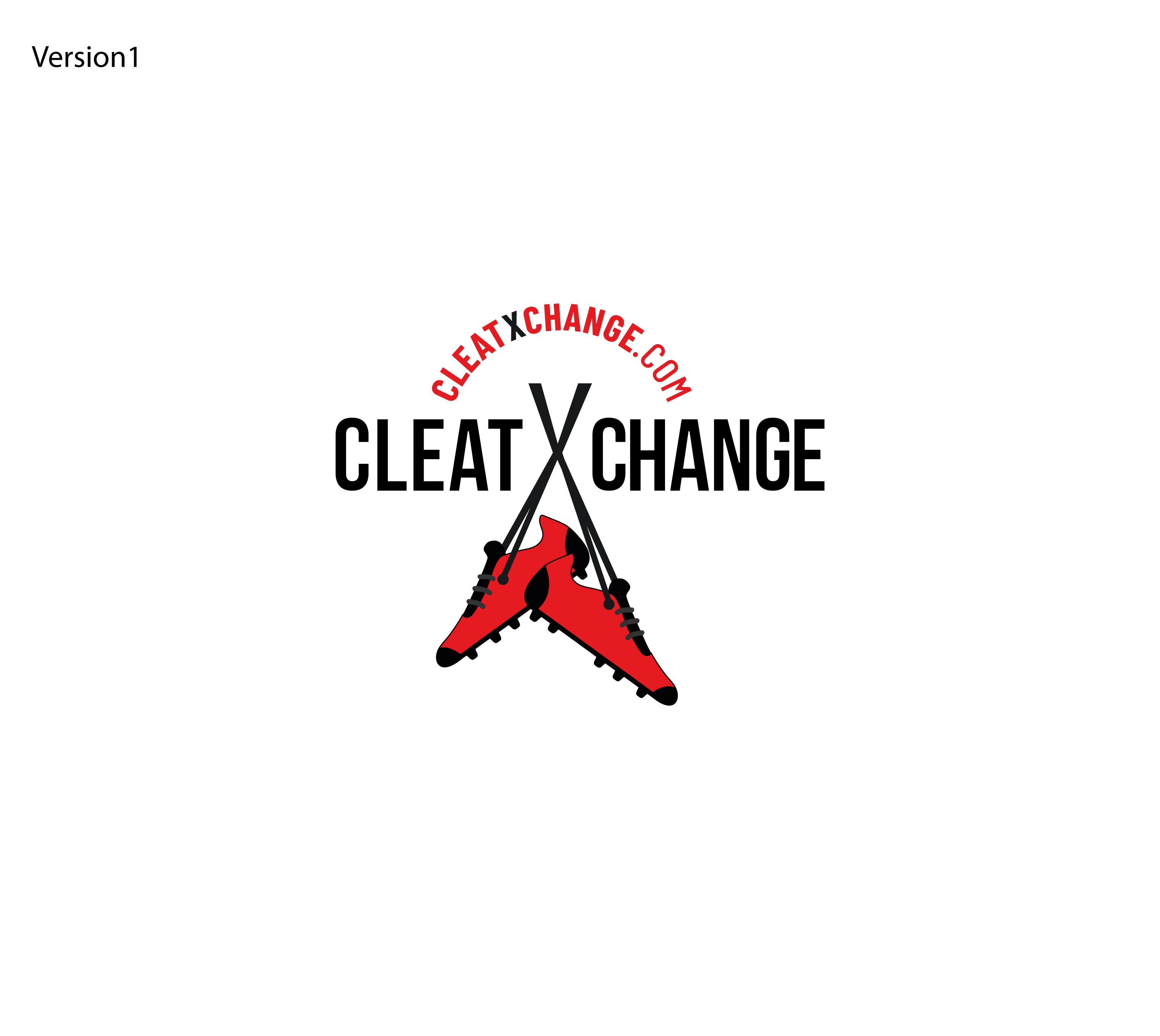 Create a Professional and Modern Logo for CleatXChange – The Ultimate Sports Gear Exchange Platform