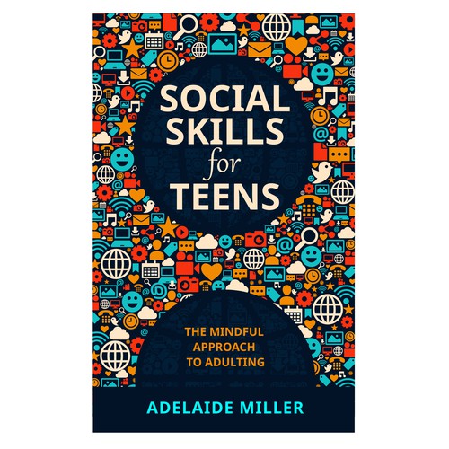 Social Skills for Teens book cover design