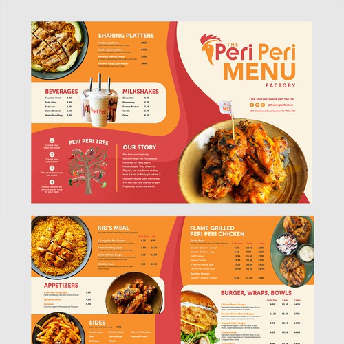 Menu Design for Persian Restaurant