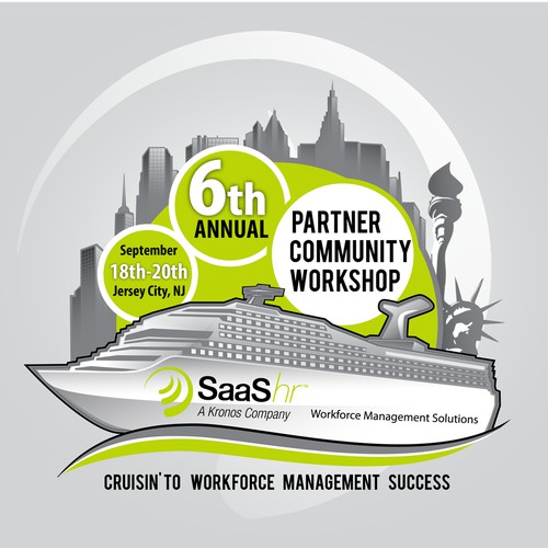 Cruisin' to Success Graphic for SaaShr / A Kronos Company