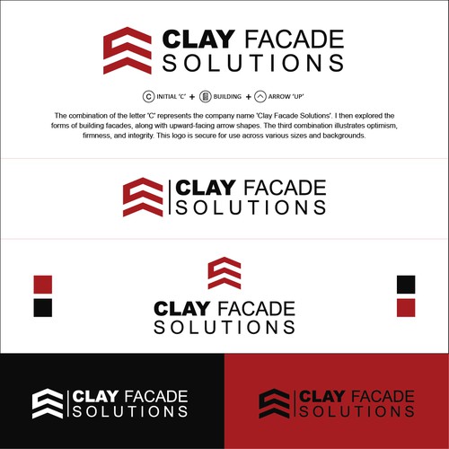 Logo concept for Clay Facade Solutions