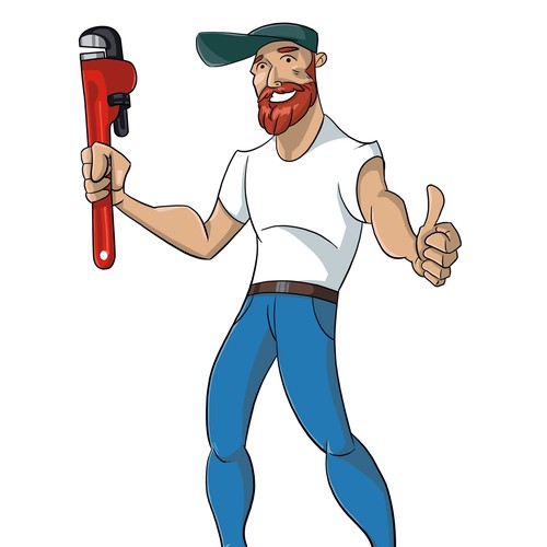 Plumber cartoon character