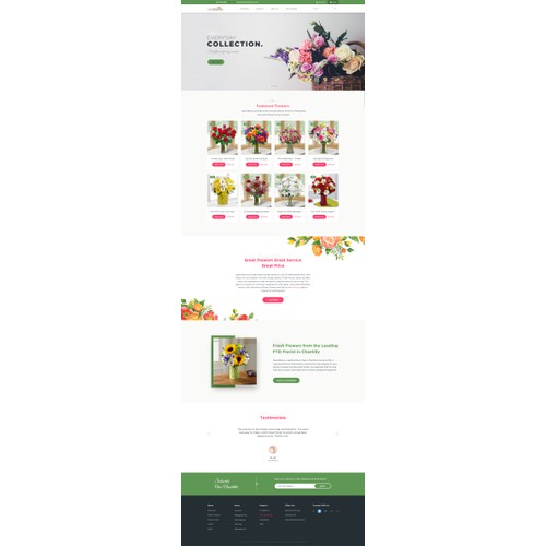 Website concept for Openblooms