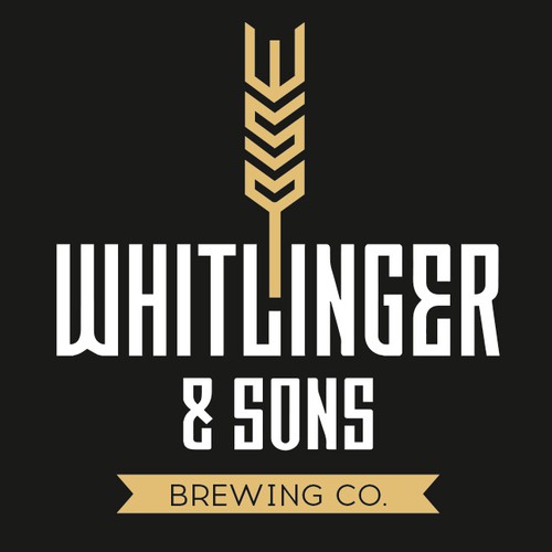 Startup Craft Brewery Logo - Whitlinger & Sons