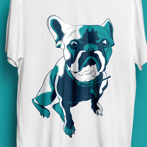 Dog illustration and print