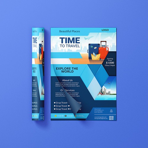 travel flyer template