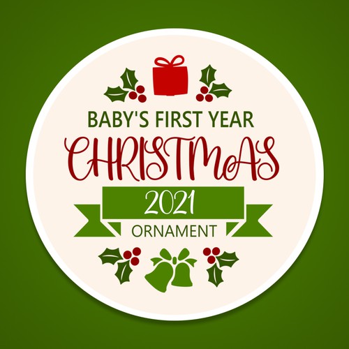 Xmas tree decoration for baby first time celebrating it.