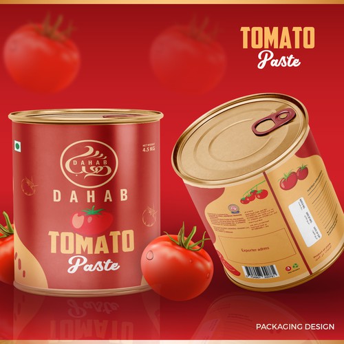 Tomato Paste Label Design