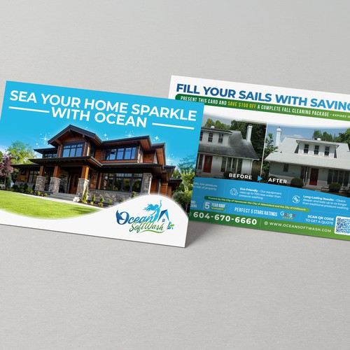 6X9 double sided postcard brochure