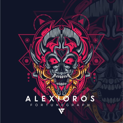 skull devil japanese style