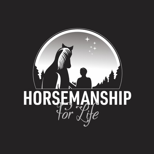 We need a hip logo for charity that helps people through horses