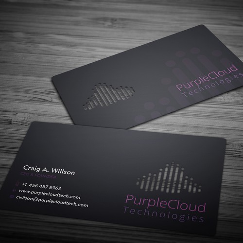 Die cut Business Card