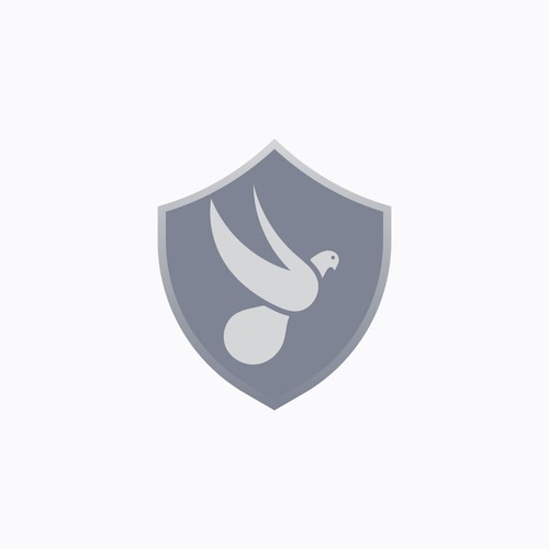 Icon based logo for data security and digital price of mind