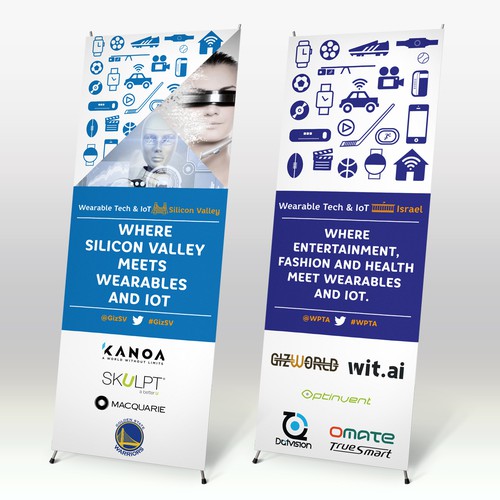 Various graphics for tech events