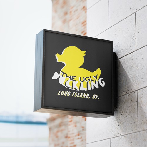 "The Ugly Ducking" Sign Mockup
