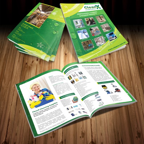 Help CleanX Cleaning Supplies with a new brochure design