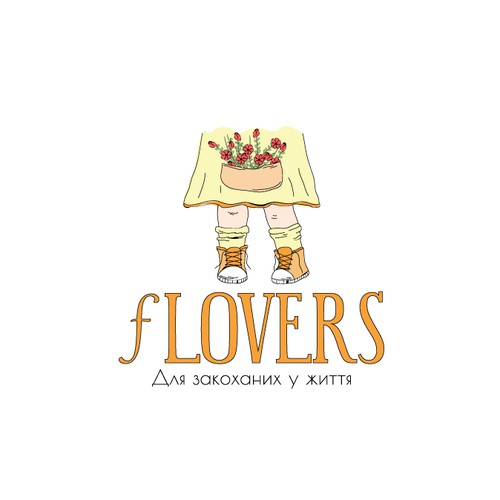 Logo for a flowershop