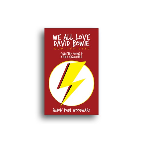 Bowie themed cover for an irreverent poetry collection