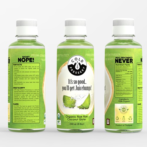 Coconut Water Label Design