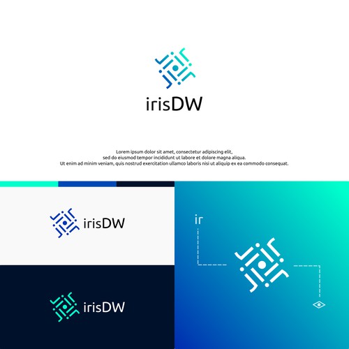 Modern logo for IrisDW
