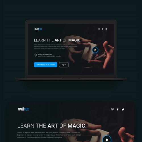 Magic Video Web Design