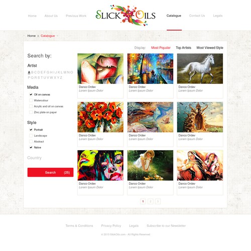 Help Slick Oils new website design