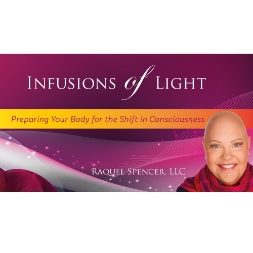 Create a beautiful Light filled banner for a Spiritual/Metaphysical Public Figure