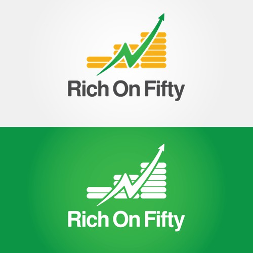 Rich On Fifty logo design