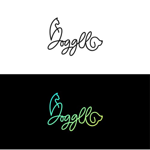 Combination logo for a dog and cat food brand.