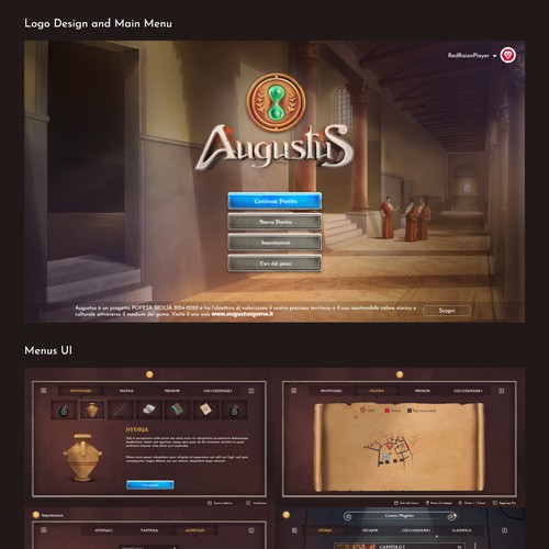 Augustus Game UI design