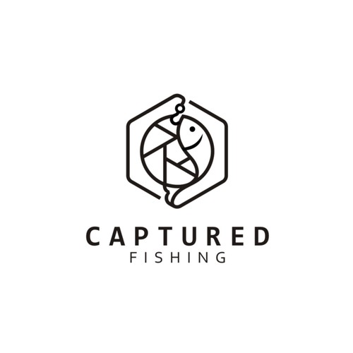 Simple logo for a fishing photographer