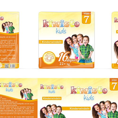 Verpackungsdesign - Kinderwindelprodukt / package design for a kids diaper